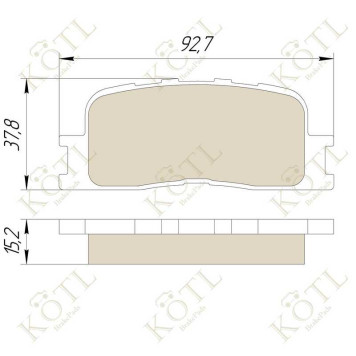 Колодки тормозные TOYOTA CAMRY (_V30_) 2.4/3.0 01>04/HIGHLANDER 00>07 задние <b>KOTL 3374KT</b>-2