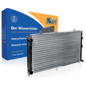 Радиатор охлаждения ВАЗ 2110 (1,6л), 2170 Приора алюминиевый <b>KRAFT KT 104012</b> (2170-1301012)