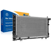 Радиатор охлаждения ВАЗ 2190-2192 Гранта без кондиционера алюминиевый <b>KRAFT KT 104031</b> (2190-1301012)