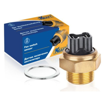 Датчик включения вентилятора радиатора ВАЗ 2103 (92-87С) <b>KRAFT KT 104800</b> (2103-3808800)