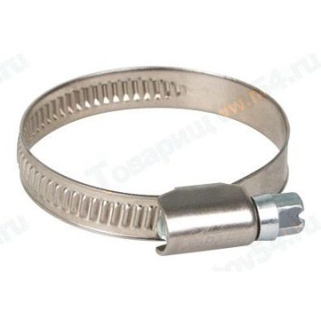 Хомут 16-27мм нерж. <b>KRAFT KT 880403</b>