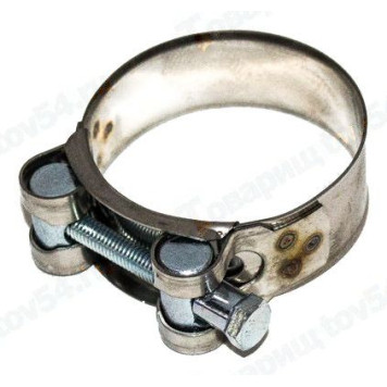 Хомут 52-55мм силовой шарнирный нержав. <b>KRAFT KT 880523</b>