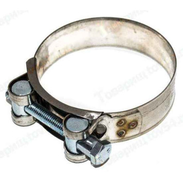 Хомут 74-79мм силовой шарнирный нержав. <b>KRAFT KT 880528</b>