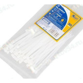 Хомут пластиковый/стяжка кабельная 2, 5*100мм белый (50шт) <b>KRAFT KT 880600</b>