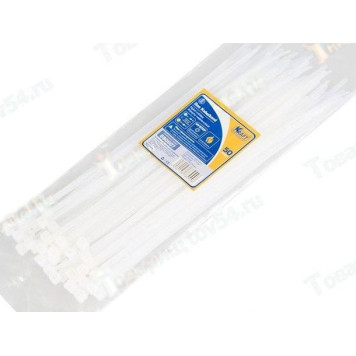 Хомут пластиковый/стяжка кабельная 4, 8*250мм белый (50шт) <b>KRAFT KT 880607</b>