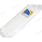 Хомут пластиковый/стяжка кабельная 7, 6*300мм белый (50шт) <b>KRAFT KT 880611</b>