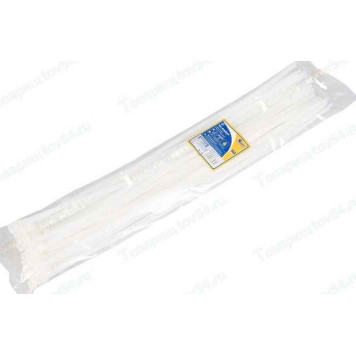 Хомут пластиковый/стяжка кабельная 7, 6*500мм белый (50шт) <b>KRAFT KT 880612</b>