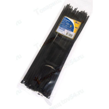 Хомут пластиковый/стяжка кабельная 3, 6*300мм черный (50шт) <b>KRAFT KT 880618</b>