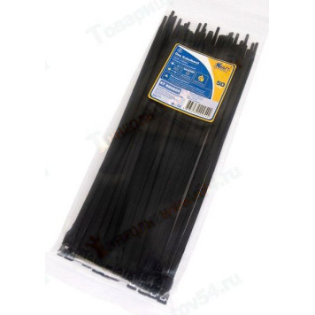 Хомут пластиковый/стяжка кабельная 4, 8*250мм черный (50шт) <b>KRAFT KT 880620</b>