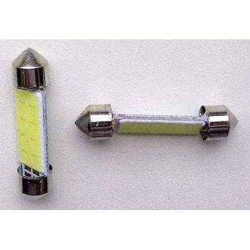 Лампа (LS55) светодиодная 1139-COB T11x39 (SV8,5-8) сплошная заливка белая 12V-1