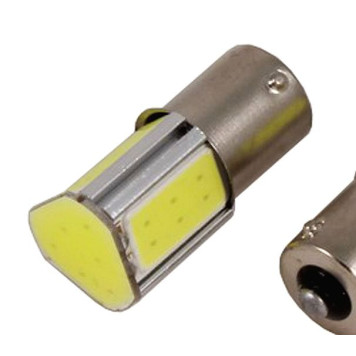 Лампа (LS72) светодиодная 1156-COB-3W (BA15S) 1-конт. 21W 3 диода х 1W белая 12V