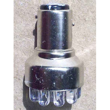 Лампа (LS74) светодиодная 1157-SMD12 (21/5w) BAY15d (2конт) 12 SMD диодов, белая 12v-1