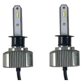 Лампа H1 светодиодная (2шт) 9-32V 36W 4500LM 5500K KS-P2-H1NX High Power IP65 радиатор охлаждения