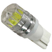 Лампа (LS12) светодиодная T10-HPL-1.5w T10 (W2,1x9,5d) б/ц 1 High Power-диод 1.5W линза белый 12V