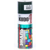 Краска-спрей темно-зеленая KUDO KU-1007 (520мл) универсальная алкидная