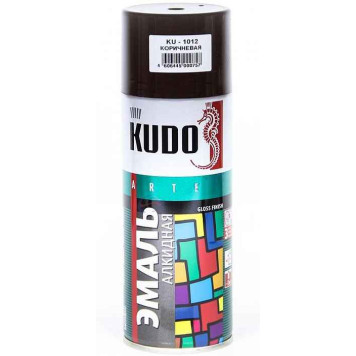 Краска аэрозольная коричневая (520мл) <b>KUDO KU-1012</b>