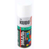 Краска-спрей белая матовая KUDO KU-1101 (520 мл) универсальная алкидная