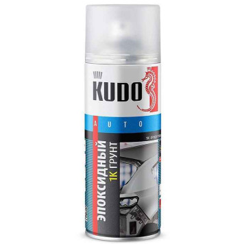 Грунт эпоксидный 1K (520 мл) быстросохнущий серый KUDO KU-2403 аэрозоль