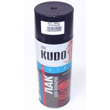 Лак для тонировки фонарей черный KUDO KU-9021 аэрозоль (520 мл)