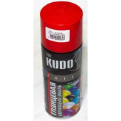 Краска-аэрозоль красная глянцевая (RAL 3020) (520мл) акриловая <b>KUDO KU-A3020</b>