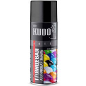 Краска-аэрозоль черная глянцевая (RAL 9005) (520мл) акриловая <b>KUDO KU-A9005</b>