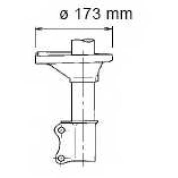 Амортизатор задний левый для HYUNDAI ACCENT(X-3) <b>KYB Excel-G 332095</b>