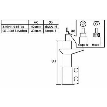 Амортизатор задний левый для SUBARU FORESTER(SF) <b>KYB Excel-G 334192</b>