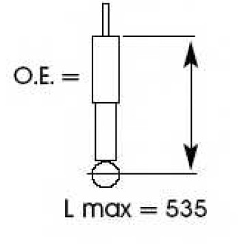 Снят амортизатор газовый задний Ultra SR <b>KYB 353018</b>