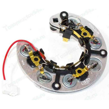 Мост диодный ВАЗ 2108, 21213, УАЗ (1 провод, 6 диод., 55А) генер.371-372.3701, 6631.3701 (БПВ 56-65-02Г) <b>КЗАТЭ БПВ 56-65-02 ИАЕЮ.435214.015-17</b>