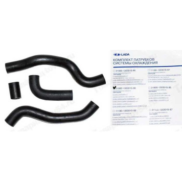 Патрубок радиатора ВАЗ 21082 (4шт) LADA в уп <b>Лада-Имидж 21082-1303010-86</b>