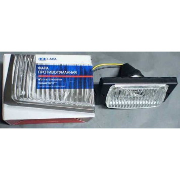 Фара пр-тум ВАЗ 2110-15, 2123 белая Киржач (без лампы, скругленные углы) LADA в уп <b>Лада-Имидж 2110-3743010-01</b>