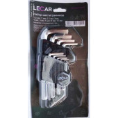 Набор шестигранников 9 предметов (углеродистая сталь) <b>LECAR-0000118-14</b>