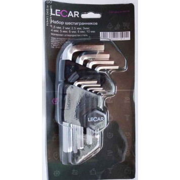 Набор шестигранников 9 предметов (углеродистая сталь) <b>LECAR-0000118-14</b>