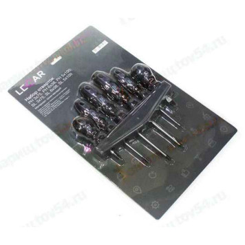 Набор отверток 6 предметов (PH: 3х75, 6х38, 5х100; SL: 3х75, 6х38, 5х100) хром-ванадий <b>LECAR-0000121-14</b>