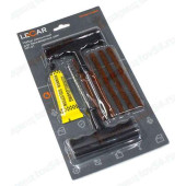 Набор для ремонта шин бескамерных (4 жгута, клей, шило, аппликатор) <b>LECAR-0000128-06</b>