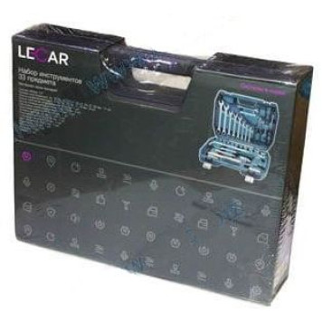 Набор инструментов 33 предмета в кейсе, хром-ванадий <b>LECAR-0000228-14</b>-2