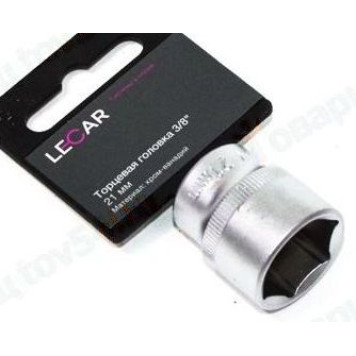 Торцевая головка 3/8' 21мм хром-ванадий <b>LECAR-0002112-14</b>
