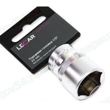 Торцевая головка 1/2' 22мм хром-ванадий <b>LECAR-0003912-14</b>