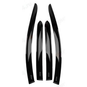 Ветровики (дефлекторы) для дверей LADA VESTA/Веста SW Cross комплект 4шт <b>LECAR018140208</b> накладные на скотч