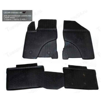 Ковры салона Lada Vesta резиновые <b>LECAR018145108</b>