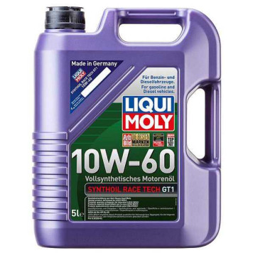 Масло моторное синтетическое 5л 10w60 SL/CF Liqui Moly SYNTHOIL RACE TECH GT 1 1944