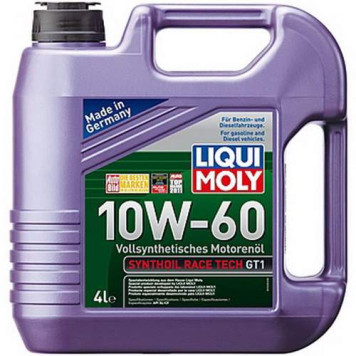 Масло моторное синтетическое 4л 10w60 SL/CF Liqui Moly SYNTHOIL RACE TECH GT 1 7535