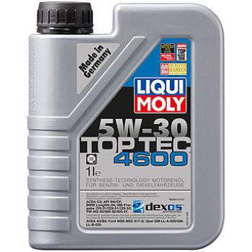 Масло моторное синтетическое 1л 5w30 SM/CF Liqui Moly Top Tec 4600 8032