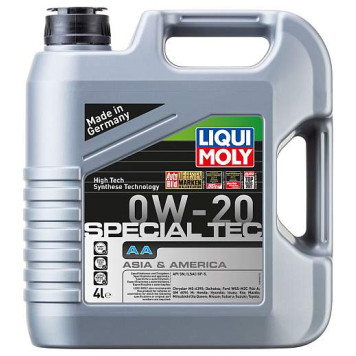 Масло моторное синтетическое 4л 0w20 SN Liqui Moly Special Tec AA 8066