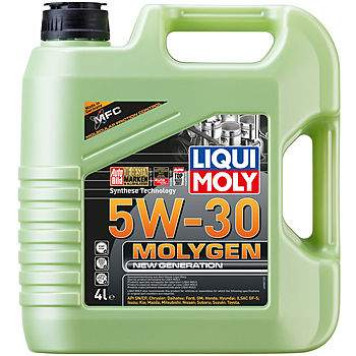 Масло моторное синтетическое 4л 5w30 SN Liqui Moly Molygen New Generation 9042
