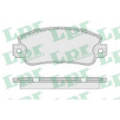 Колодки тормозные дисковые для FIAT 131(131#), 147, 900 T/E(200#), PANDA(141#,141A#), REGATA(138), RITMO(138#,138A), UNO(146A/E) / LANCIA Y10(156) <b>LPR 05P007 / 20952</b>