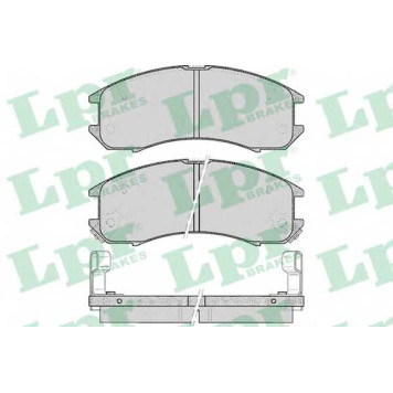 Колодки тормозные дисковые для MAZDA 626(GC,GD,GE,GV) <b>LPR 05P036 / 21378</b>