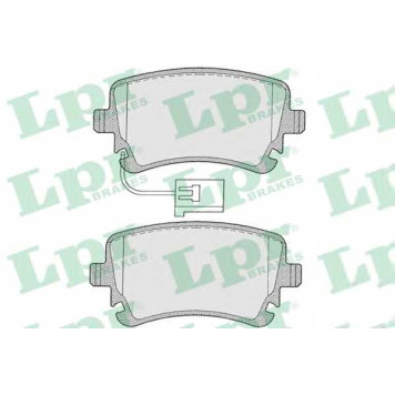 Колодки тормозные дисковые для VW MULTIVAN(7EF, 7EM, 7EN, 7HF, 7HM, 7HN), TRANSPORTER(7E, 7EA, 7EB, 7EF, 7EG, 7EH, 7EJ, 7HA, 7HB, 7HF, 7HH, 7HJ, 7JD, 7JE) <b>LPR 05P1206 / 23326</b>