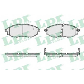 Колодки тормозные дисковые для CHEVROLET EPICA(KL1#) / DAEWOO TOSCA <b>LPR 05P1321 / 24866</b>