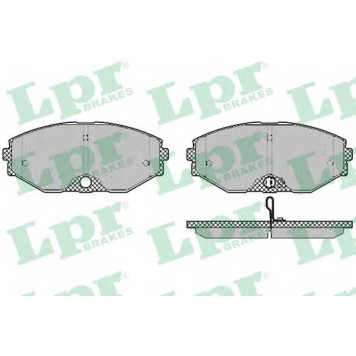 Колодки тормозные дисковые для INFINITI I30, J30, Q45 / NISSAN AVENIR, CEDRIC(Y34), CEFIRO(J31), GLORIA(Y31,Y34), MAXIMA QX(A33), MAXIMA(A32) <b>LPR 05P1357 / 23184</b>